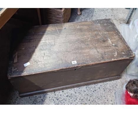 EMPTY WOODEN TOOL CHEST