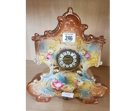 CHINA ART NOUVEAU FRENCH STYLE MANTEL CLOCK