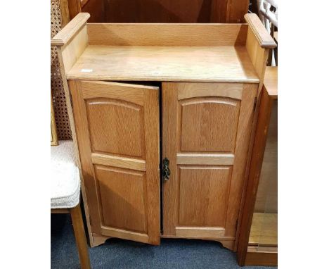 LIGHT OAK SERVING CABINET