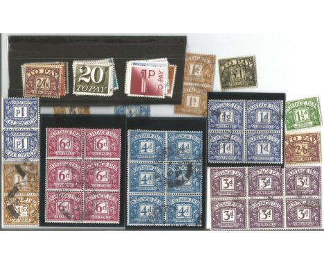 GB mint stamps, Includes 1959 GB Postage Dues crown watermark complete VFU set, 1970 GB Postage Dues Excellent first Decimal 