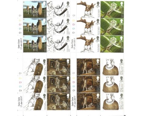 GB mint Stamps approx £28+ face value 4 Cylinder Blocks of 6 Stamps 3 of each Stamp, Includes Battersea Shield London 350-50 