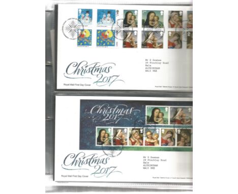 40+ FDC with Stamps and various FDI Postmarks plus Pre-Paid Envelopes / Aerogrammes housed in a First Day Cover Album, Includ