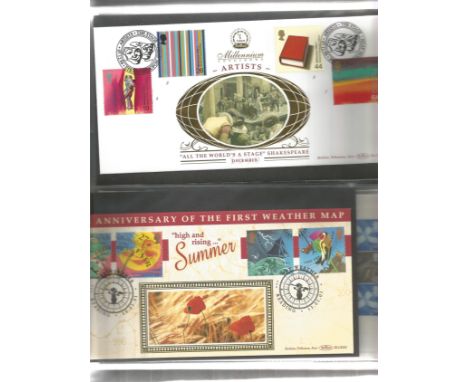 59 FDC with Stamps and various FDI Postmarks, housed in a WH Smiths First Day Cover Album, Including The Great War 2016, Ocea