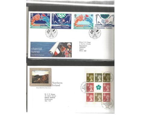 99 FDC with Stamps and various FDI Postmarks, housed in a First Day Cover Album, Including Definitive Issue 1969, New Definit