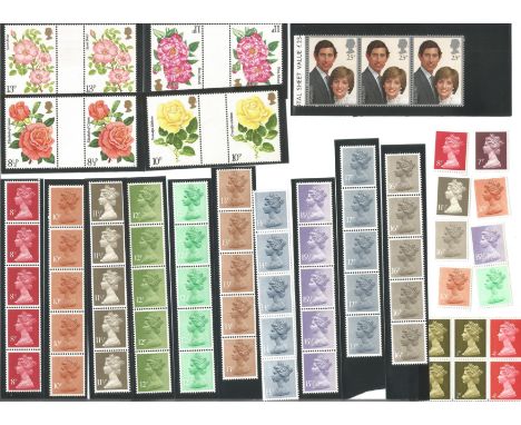 GB Mint Stamps £17+ face value Definitives, Social Reform, Roses, British Wildlife &amp; The first Royal Mail Coach Run, 95 D