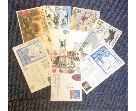 Military collection 8 interesting FDCs commemorating some historical events during World War Two and Military history include