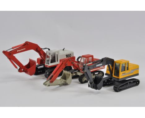 Conrad Poclain 160 Tracked Excavator, O&K RH9 Miniphon and Joal Ackerman EC200. All Near Mint. (3)