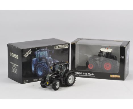 Hard to find Black Fendt Tractor Duo including both Bevro and Weise Limited Edition issues. Near Mint with boxes. (2)