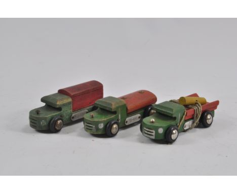 Trio of Wooden Triang Commercial Toys. Good. (3)