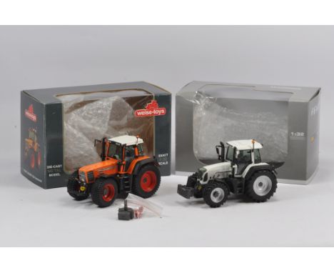 Weise Toys Fendt 822 Kommunal Edition Tractor plus Universal Hobbies Fendt 820 White Beauty. Both Near Mint in Boxes. (2)
