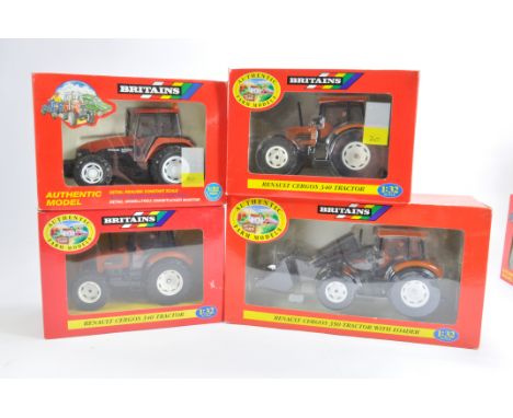 Britains Trio of Renault Tractor Models plus Fiatagri M160. All Mint in Very Good to Excellent Boxes. (3)