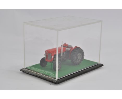 Scaledown 1/32 Scale Massey Ferguson 65 Tractor in Display Case. Mint. 