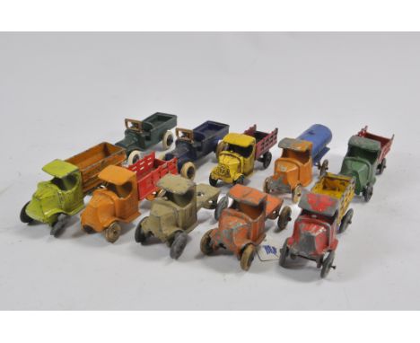 Large Tootsietoy / Johillco Commercial Selection. Colour Variations are generally Fair to Good. (10)