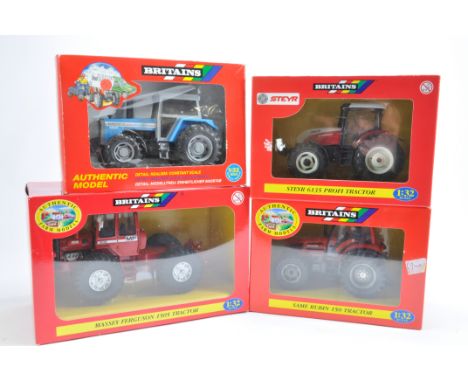 Britains Farm Group including MF1505 Tractor, Landini and two others. Mint in Excellent Boxes. (4)