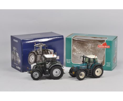 Wiking Limited Edition Fendt 828 Tractor plus Weise Toys Limited Edition Fendt 818. Both Near Mint with Boxes. (2)