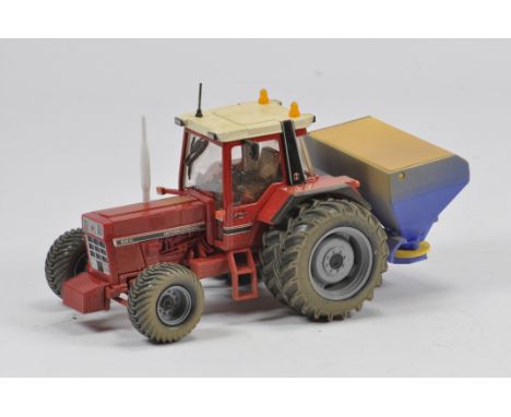 Fine Britains 1/32 Scale International 956X Tractor with Rear Spreader. Customised and Weathered to a high standard. Unique. 