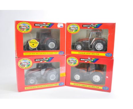 Britains Tractor Group to including Fiatagri M160 with Flotation Tyres x 2, Fiatagri M160 and Renault Cergos. All Mint in Ver