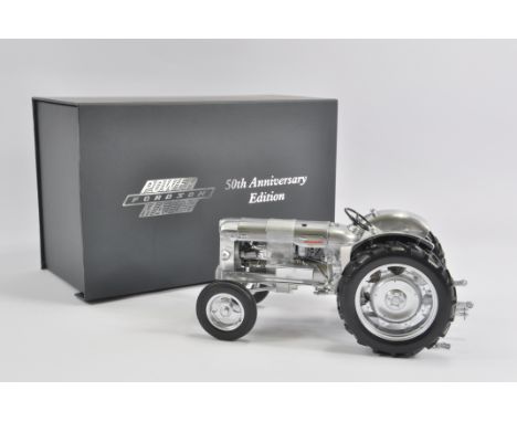 Scarce Universal Hobbies 1/16 Scale Fordson Power Major Brushed Metal Special Edition for the 50th Anniversary. Mint in Excel