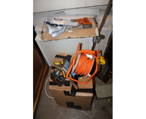 A QUANTITY OF TOOLS, ETC TO INCLUDE HEATERS