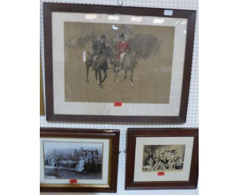 LIONEL EDWARDS. BRITISH 1878-1966 Not a Drawing Room Story. Coloured print. Pub. Lawrence &amp; Jellicoe. 19' x 25', together