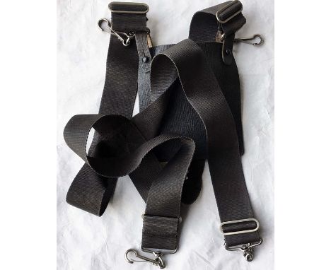 London Transport bus conductor's WEBBING HARNESS for a Gibson ticket machine. A complete item with all clips and the apron. I