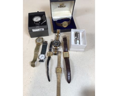A quantity of gents and ladies watches including Services, Seiko, Timex, Sekonda, Rotary and others 