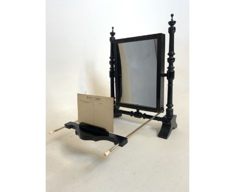 An French Asthetic movement enbonised graphoscope viewer. Used for viewing images at a larger scale with concaved mirror. Car