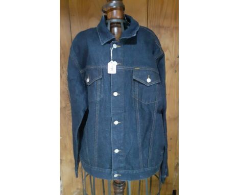 Ralph Lauren- A gents blue Polo Jean jacket, hardly worn, made in Morocco, size large Heritage Fit. Location:RailIf there is 