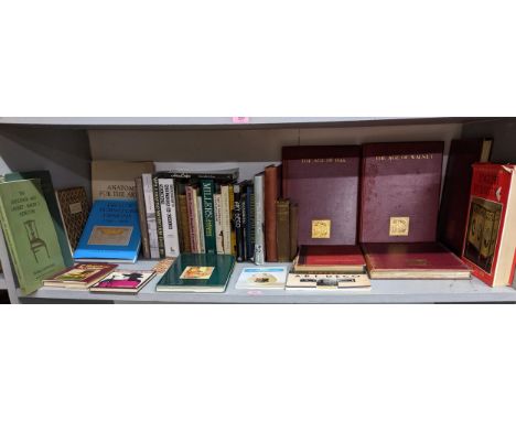 A selection of books on antique furniture, art pottery, art and collectables, and others to include A History of English Furn