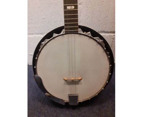 A vintage Maya 5-string banjo with inset mother of pearl detail. Location:RWFIf there is no condition report, please request.