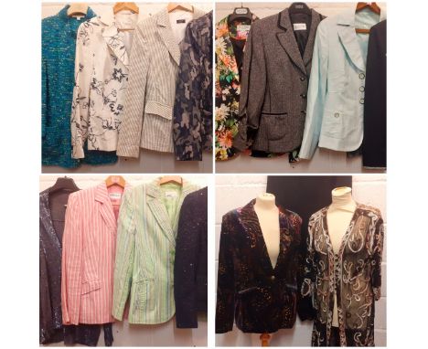 Mixed ladies clothing, mainly 38/40" chest and UK size 14-18 to include Basler, Jaeger, St. John, Helene Berman, House of Bru