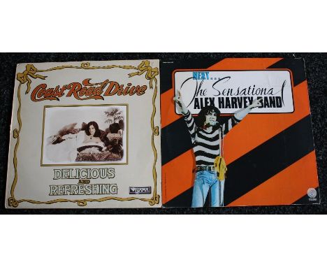 COAST ROAD DRIVE/SENSATIONAL ALEX HARVEY BAND - 2 x hard to find LP's. Titles are Coast Road Drive - Delicious And Refreshing