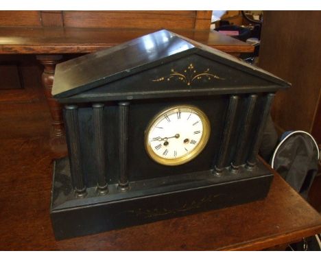 Slate Mantle Clock ( no key or pendulum )