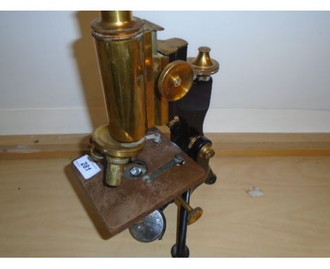 WATSONS BRASS MICROSCOPE 
