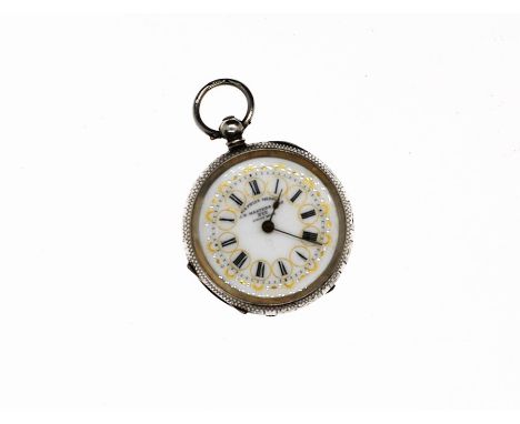 Silver swiss pocket watch "Six Prize Medals" J.N.Masters Ltd Rye Sussex c.1800's import marks 935 silver marks Roman Callibra
