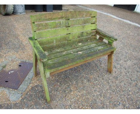 Wooden Garden Bench 53 inches wide 40 inches tall 