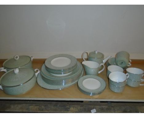 ROYAL WORCESTER MIRAGE PART DINNER SERVICE (SLIGHT DAMAGE TO TEA POT SPOUT)