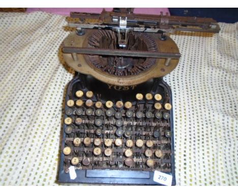 YOST TYPEWRITER PRE 1912