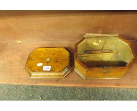 SMALL BURWOOD TEA CADDY - A/F