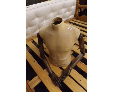 JACK WILLS HALF TORSO MANNEQUIN WITH ARTICULATED ARMS