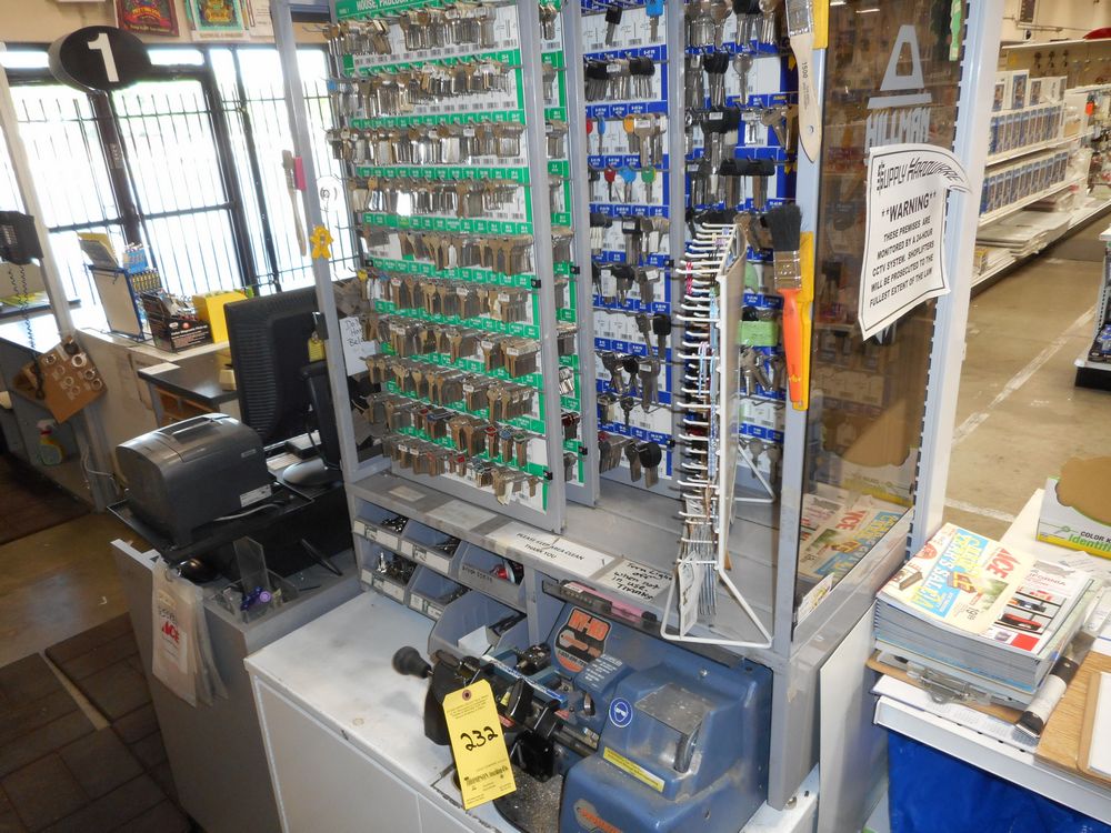 Hillman Key Center with Key Inventory and HyKo Promatic 100 Key Cutter