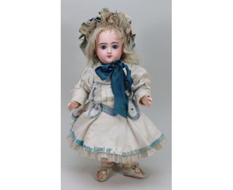 A rare Schmitt bisque head Bebe doll, French circa 1880