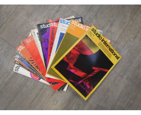 A quantity of vintage Studio International magazine from the 1960's and 70's including features on David Hockney, Anthony Car