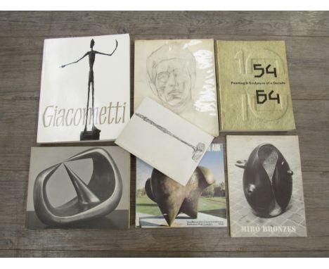 Three Exhibition volumes relating to Giacometti including Alberto Giacometti 1901-1966, Sculpture painting Drawings 1913-65 a