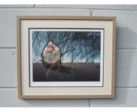 A framed and glazed limited print, 'Mr Tilly'.  Indistinctly pencil signed &amp; No 51/195 image size 28cm x 38cm 