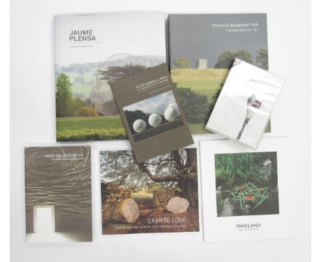 A collection of six books relating to the Yorkshire sculpture Park and a dvd 