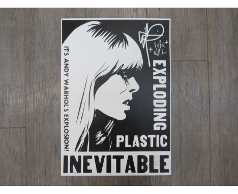 PURE EVIL (b.1968) An unframed limited edition art print 'Nico - Andy Warhol Exploding plastic inevitable', signed and number