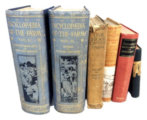 BOOKS: to include; "Horsemanship" by Geoffrey Brooke, "Encyclopaedia of the Farm Vol I and II", "River Angling for Salmon and