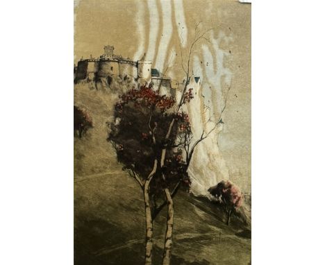 W RENISON, "Edinburgh Early Autumn", etching, signed in pencil, 46 x 33 cm.