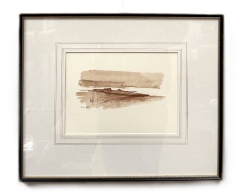 After William Garfit, punt gun, etching, and another etching of a punt gun indistinctly signed, and a print, (3).